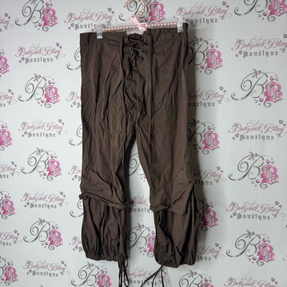 Adventures of rabbit and empee pants pirate cargo Brown Buttoned corset tie ups - Picture 2 of 8